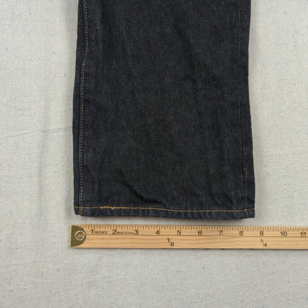 Levis 501 Jeans  Mens 38x32 Black Button Fly Western Faded Classic American